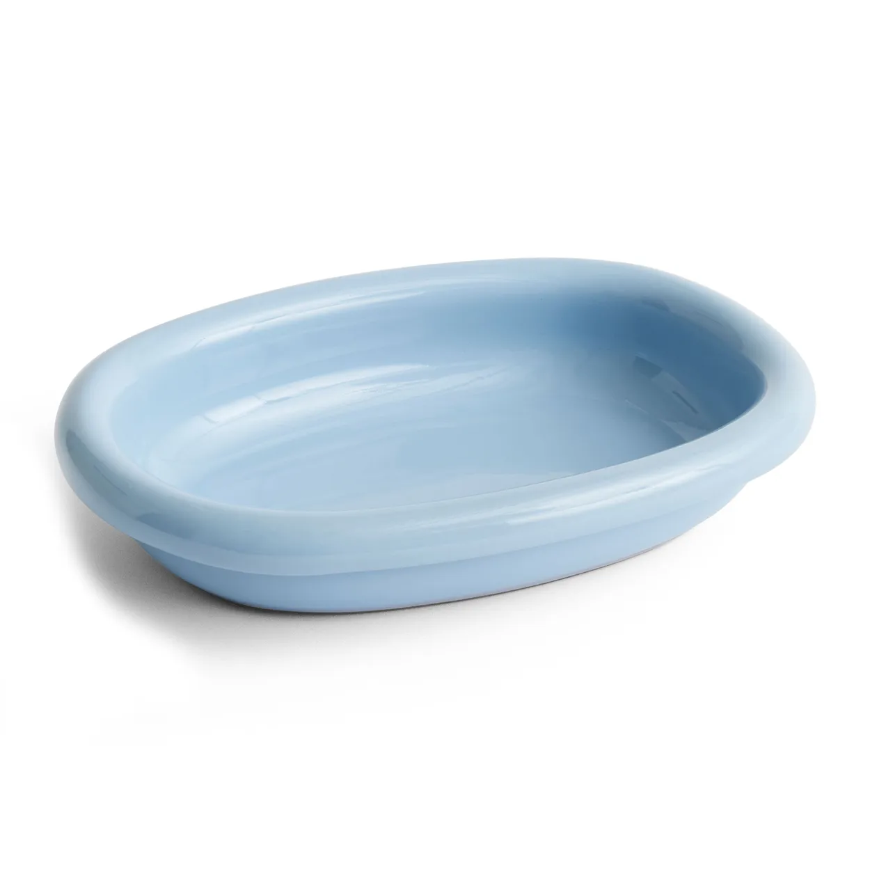 HAY Barro oval serving platter small 20x27.5 cm Light blue