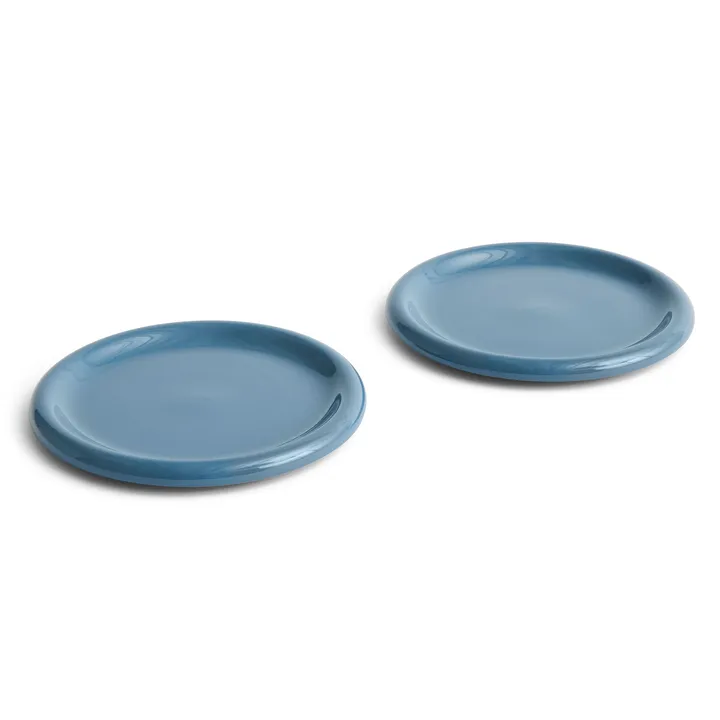 Barro plate Ø18 cm 2-pack - Dark blue - HAY