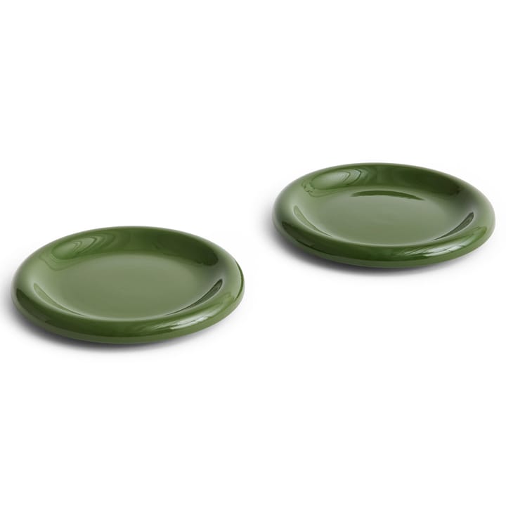 Barro plate Ø18 cm 2-pack - Green - HAY