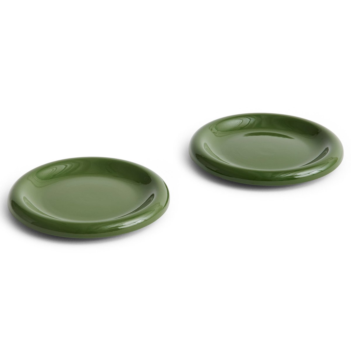 HAY Barro plate o18 cm 2-pack Green | Scandinavian Design | Dinner plates | Green