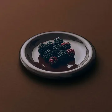 Barro plate - Burgundy, Ø18 cm, 2-pack - HAY