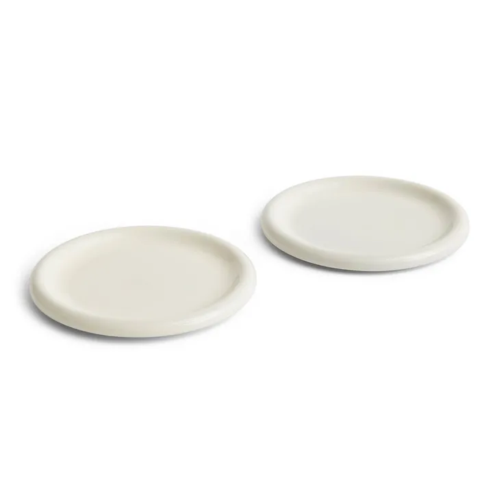 Barro plate - Off-white, Ø24 cm 2-pack - HAY