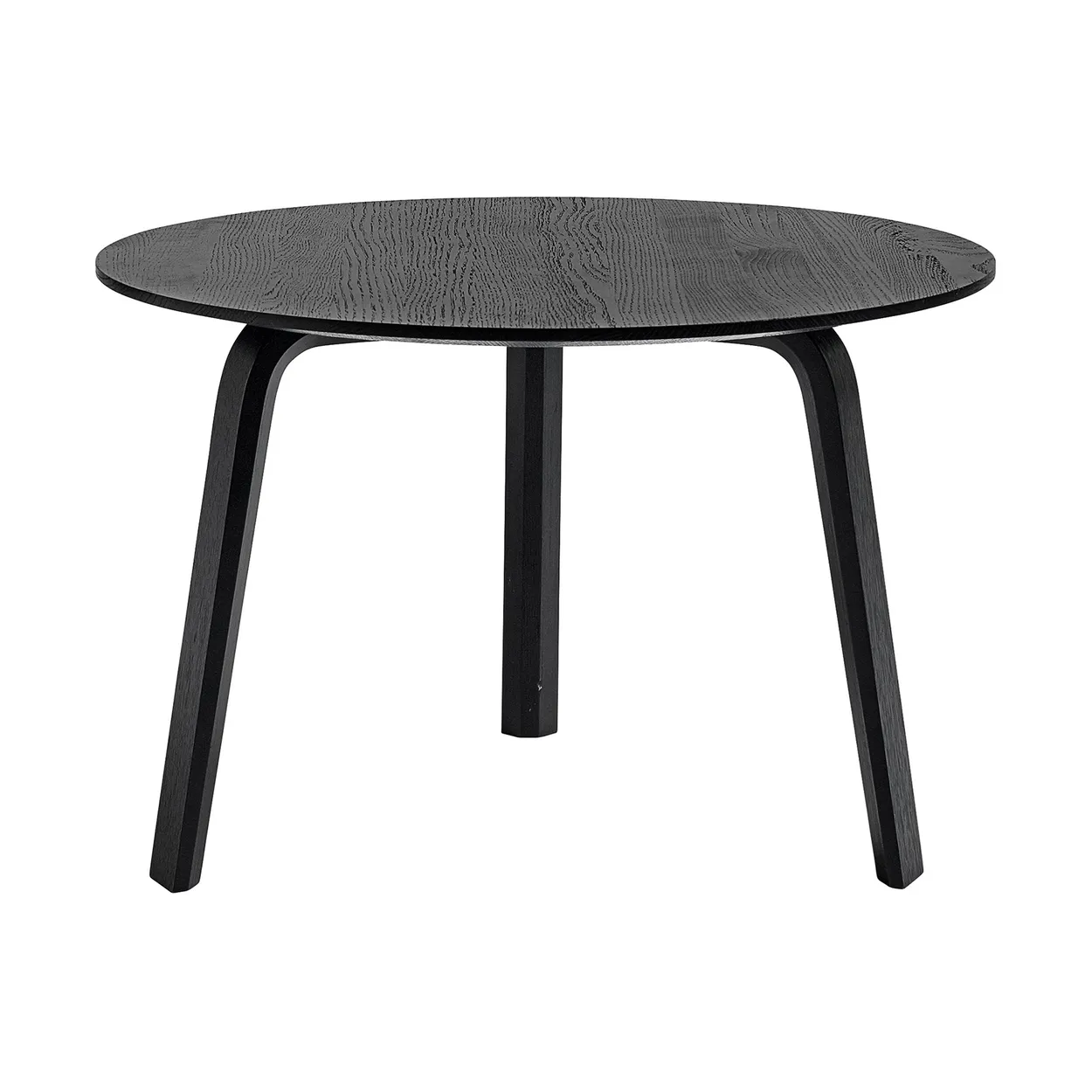 HAY Bella coffee table Black oak, o60x39 cm | Scandinavian Design | Coffee tables | Black
