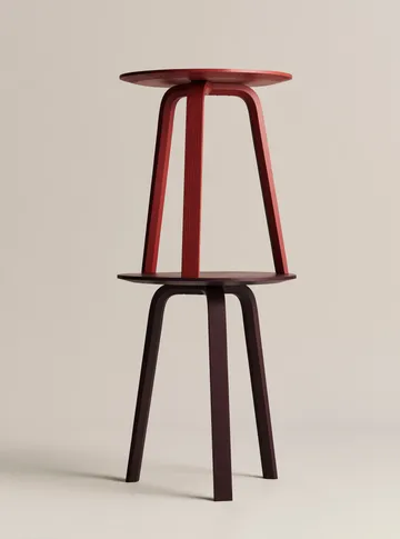 Bella coffee table - Dark bordeaux, Ø45x49 cm - HAY