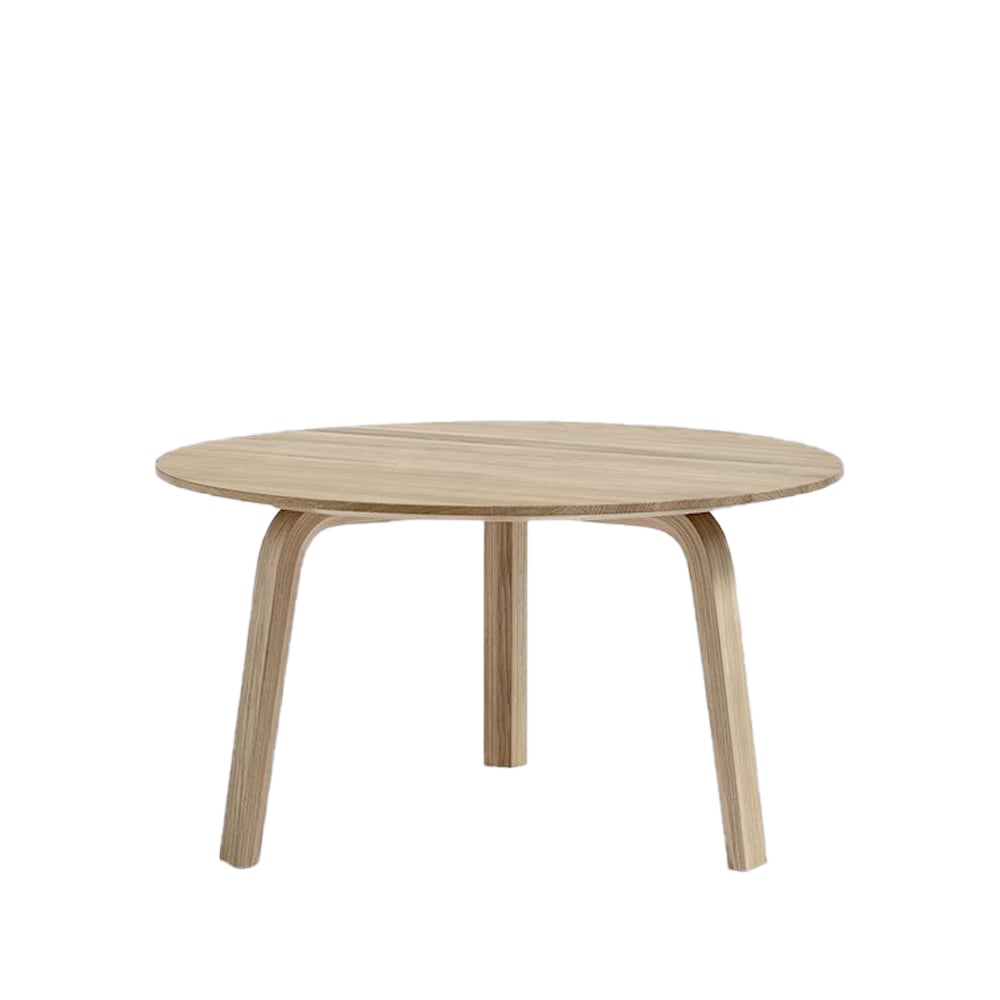 HAY Bella coffee table Lacquered oak, o60x32 cm | Scandinavian Design | Coffee tables | Beige