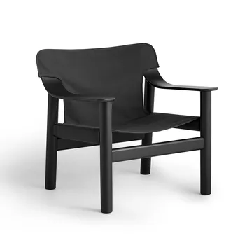 Bernard lounge chair - Black-Black steel frame - HAY