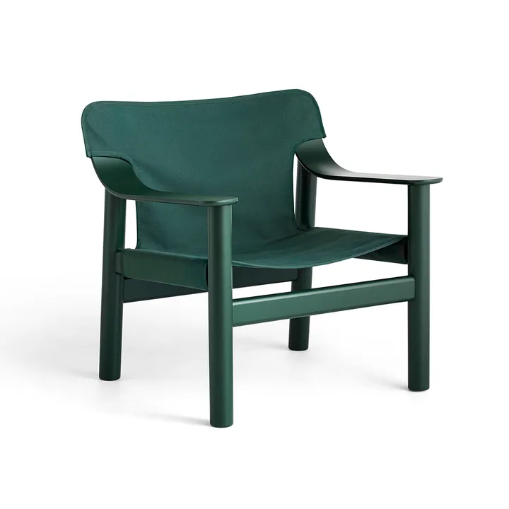 Bernard lounge chair - canvas green-Hunter beech frame - HAY