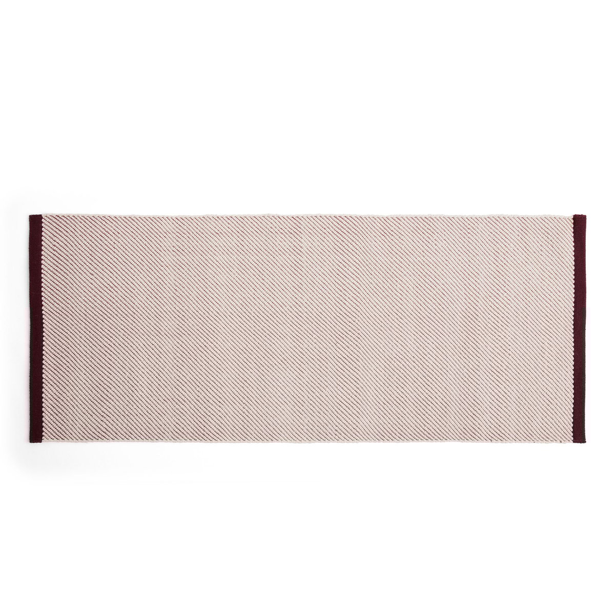 HAY Bias rug 80x200 cm Cherry tint | Scandinavian Design | Wool rugs | Red
