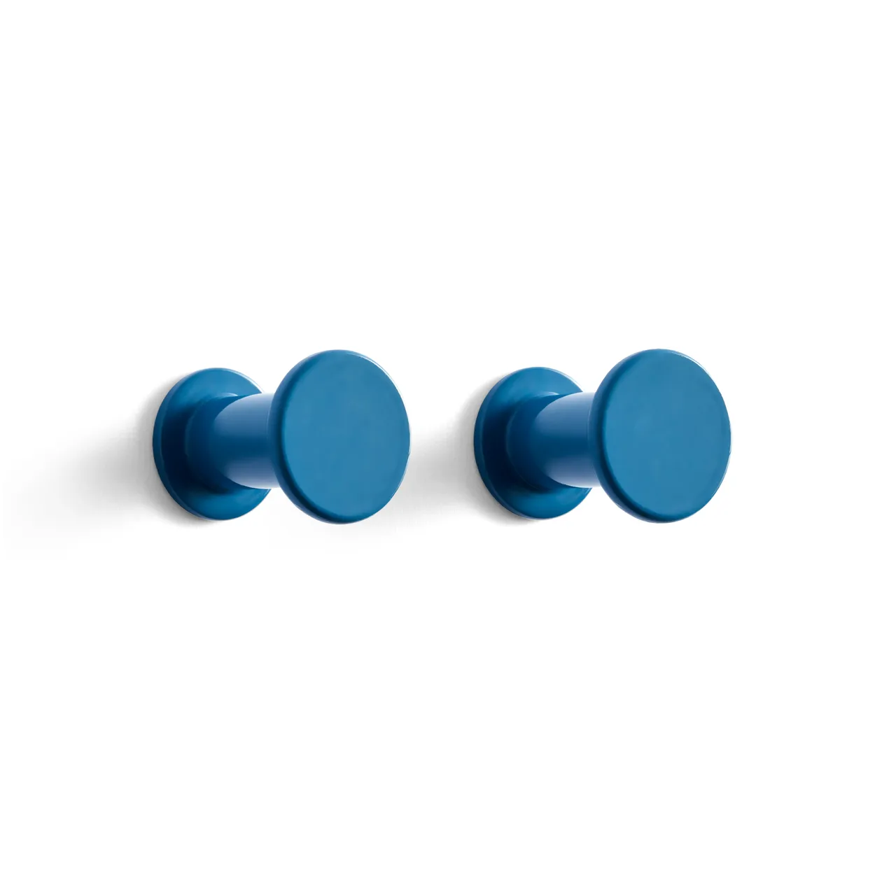 HAY Bolt hook 2-pack o2.8 cm Blue | Scandinavian Design | Clothes hooks & hangers | Blue