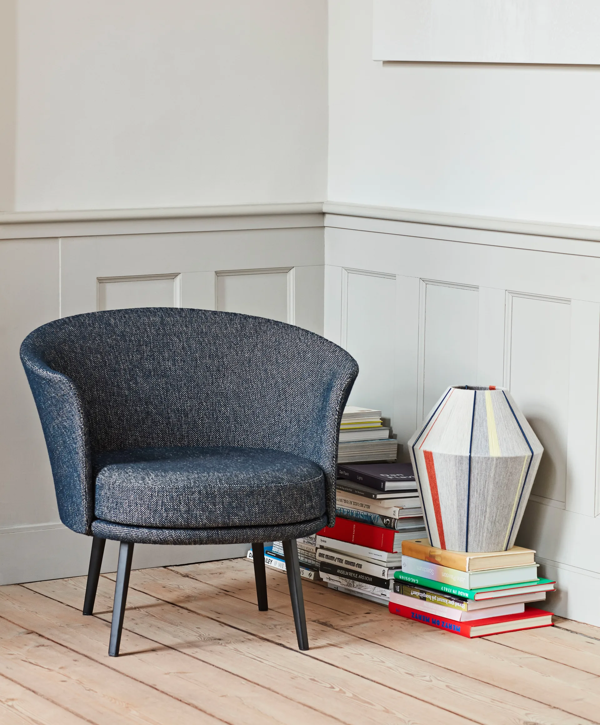 Bonbon Shade lamp shade Ø32 cm, Grey melange HAY