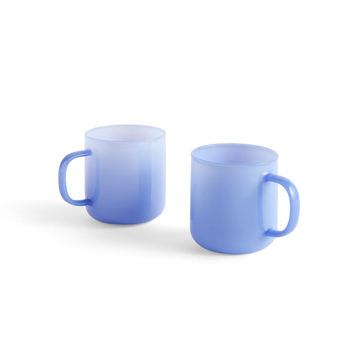 Borosilicate mug 30 cl 2-pack - Jade light blue - HAY