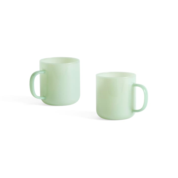 Borosilicate mug 30 cl 2-pack - Jade light green - HAY