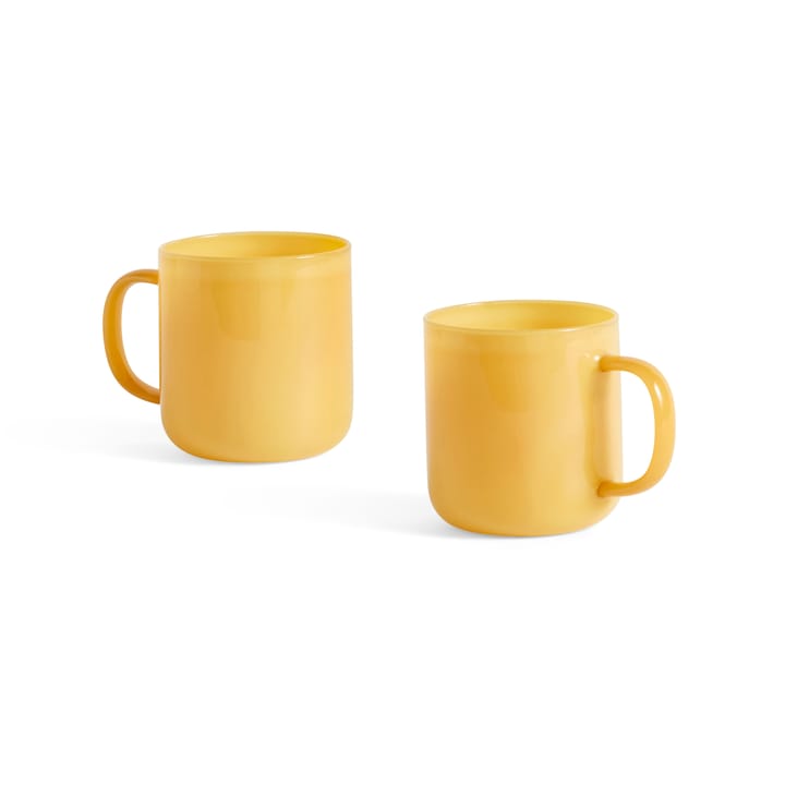 Borosilicate mug 30 cl 2-pack - Jade yellow - HAY