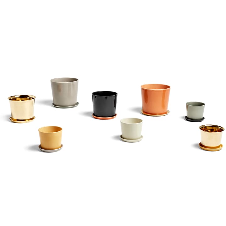 Botanical Family saucer to flower pot M, off white HAY