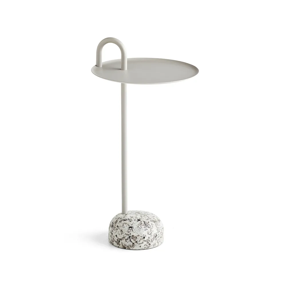 Bowler side table, Beige-granite HAY