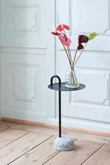 Bowler side table - Black-granite - HAY
