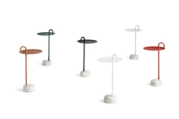 Bowler side table - Pale brown-granite - HAY