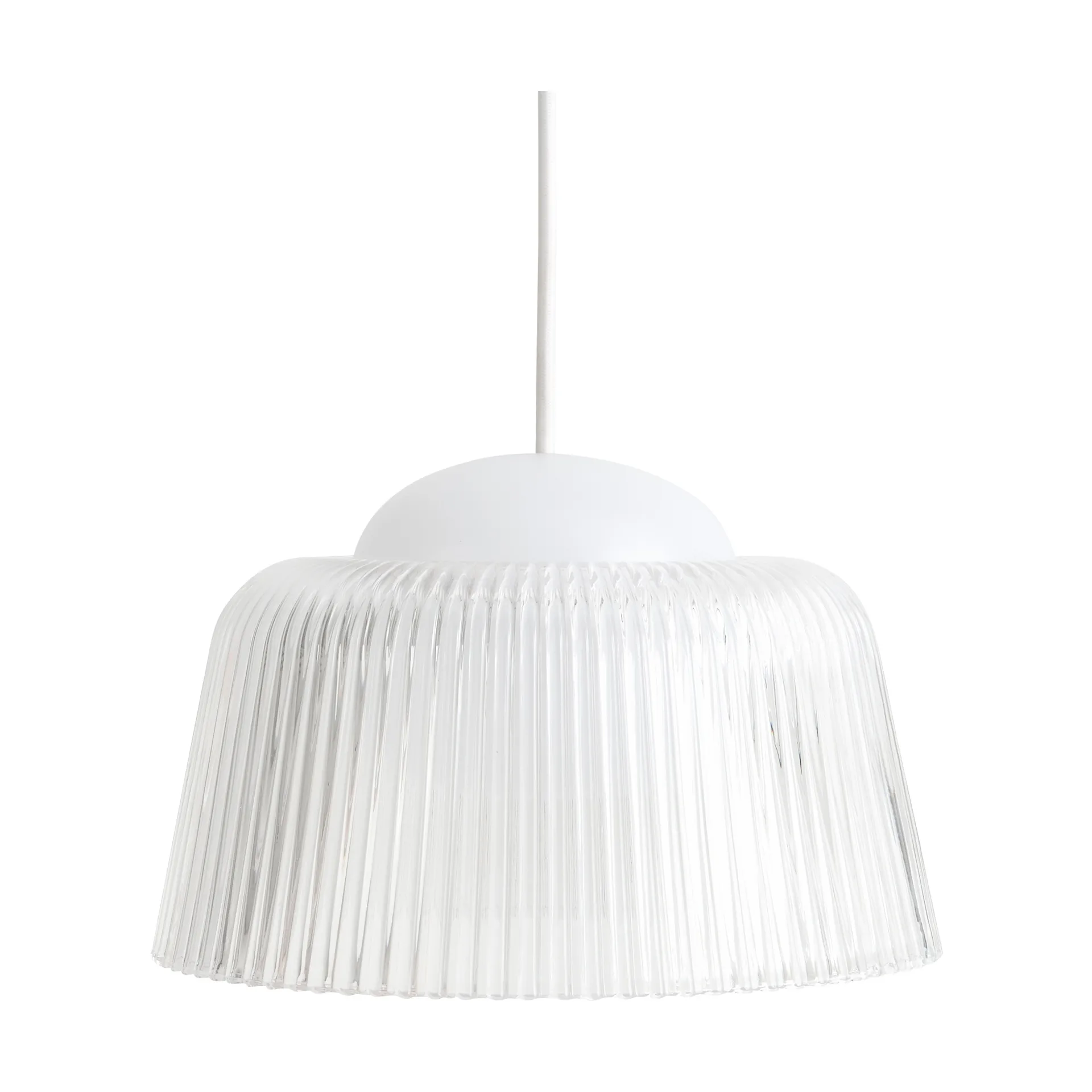 Brim Bottle pendant lamp Ø24,5 cm, Clear glass HAY