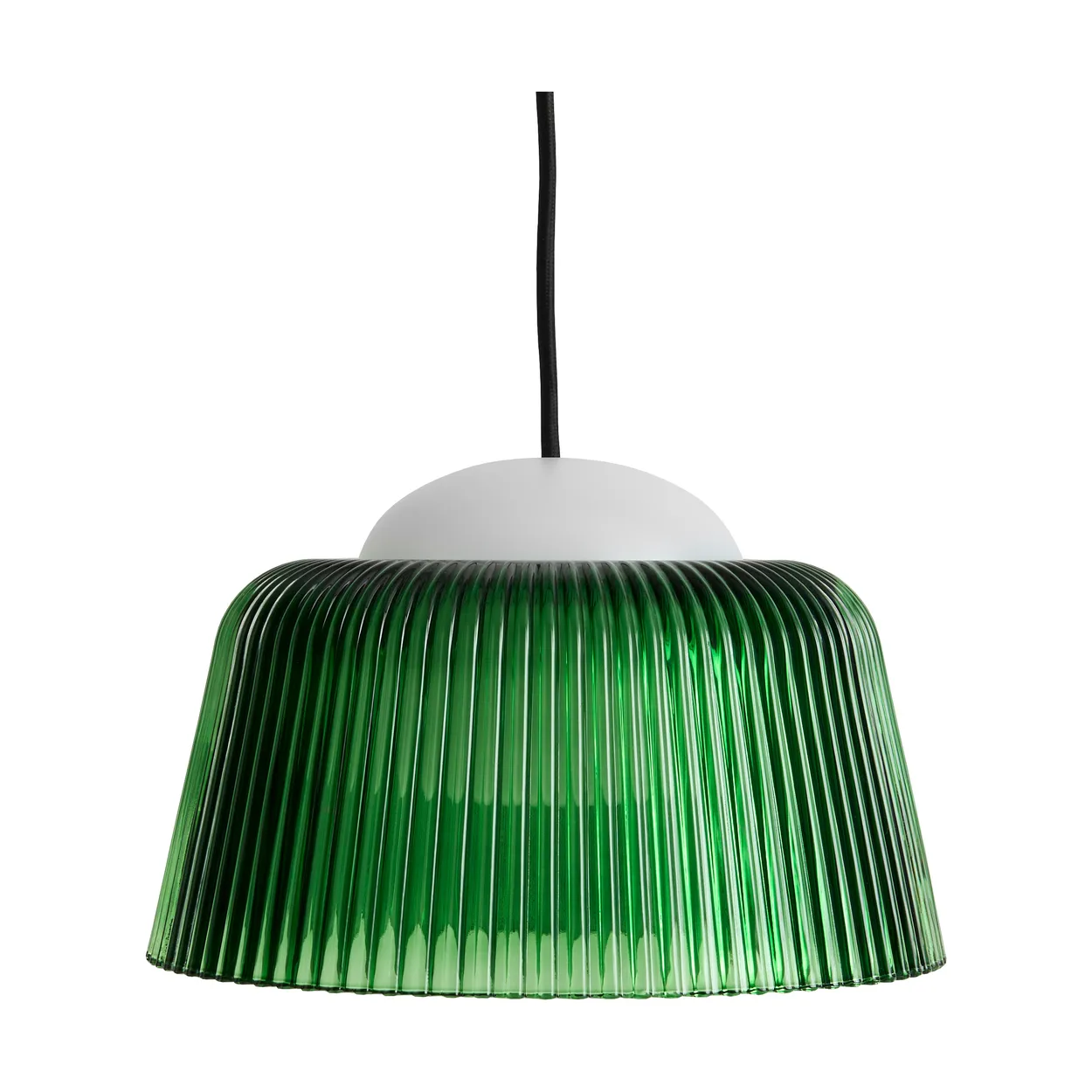 HAY Brim Bottle pendant lamp o24,5 cm Green glass | Scandinavian Design | Pendant lamps | Green