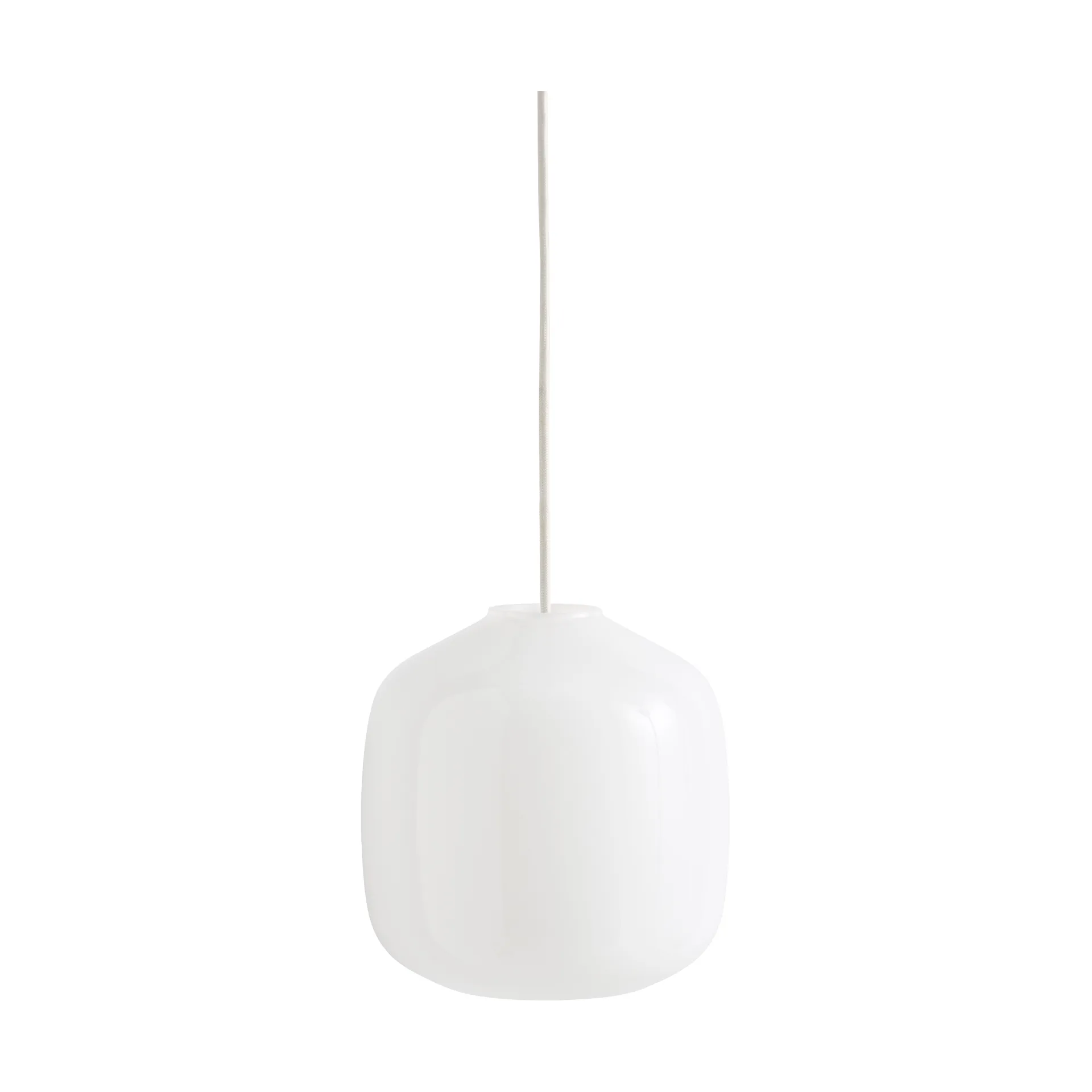 Buoy pendant lamp Ø20 cm, Opal glass-clay white HAY