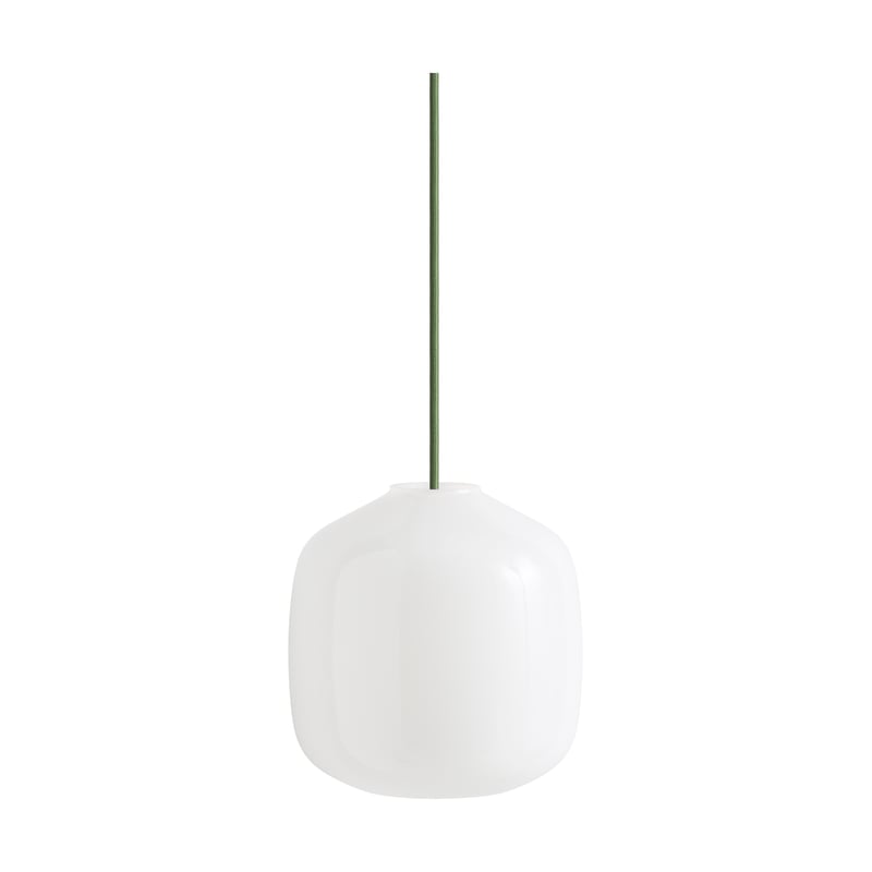 HAY - Buoy Glass 200 Pendant Opal/Garden Green