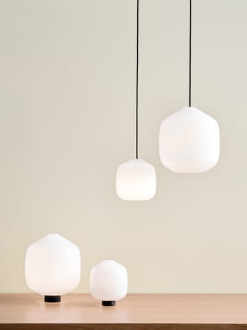 Buoy pendant lamp Ø20 cm - Opal glass-rusty red - HAY