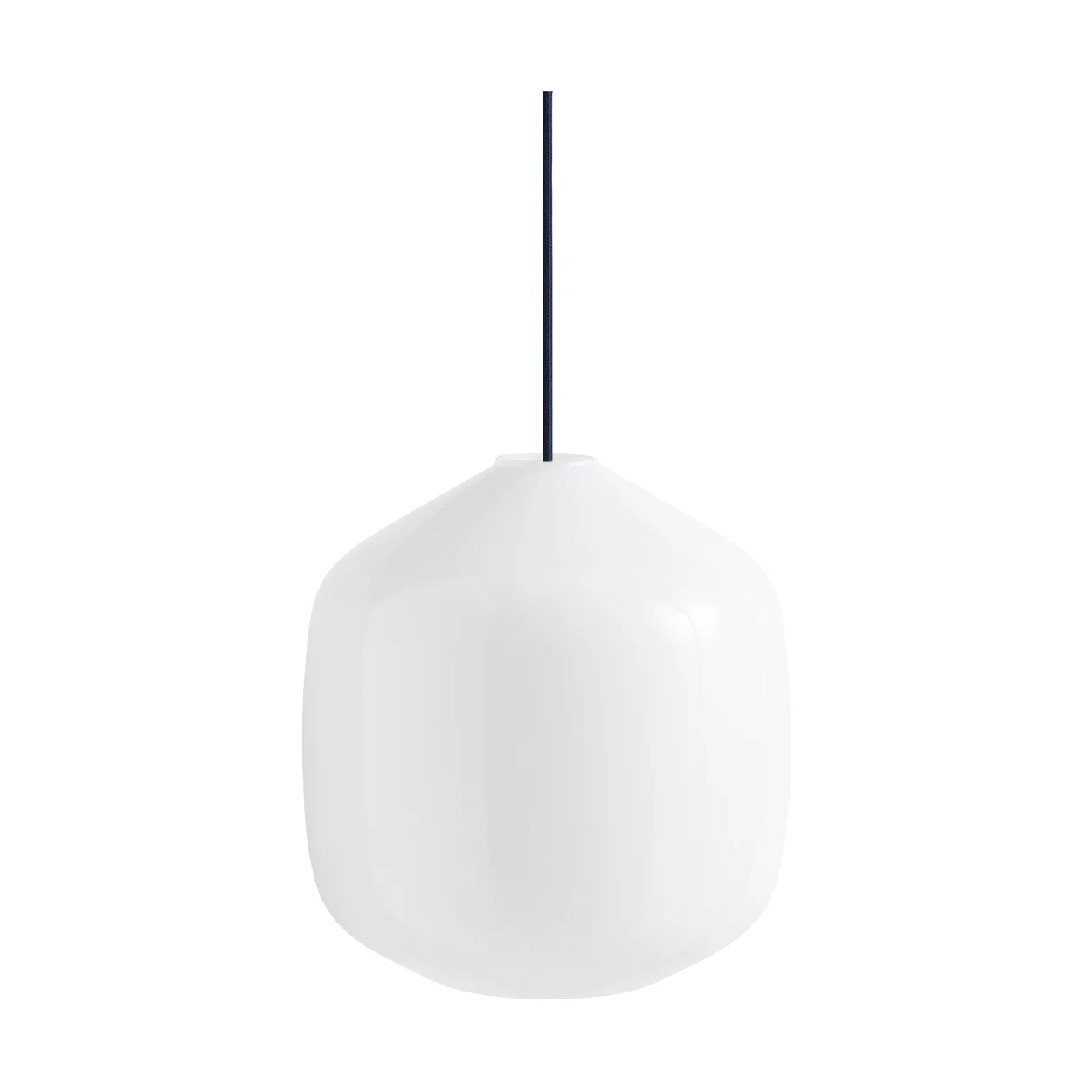 HAY Buoy pendant lamp o30 cm Opal glass-anthracite blue