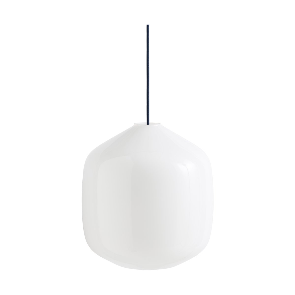 HAY Buoy pendant lamp o30 cm Opal glass-anthracite blue