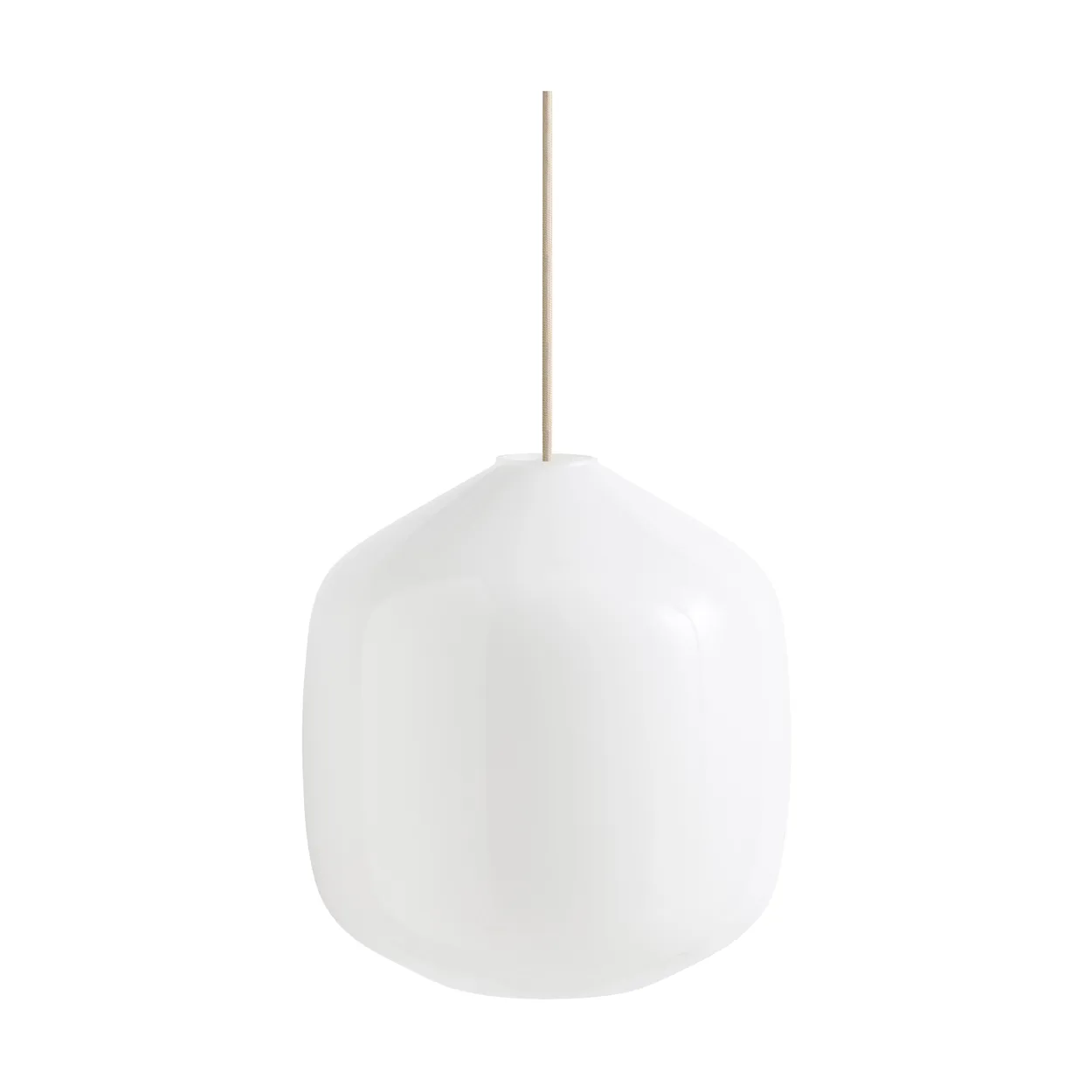 HAY Buoy pendant lamp o30 cm Opal glass-beton grey | Scandinavian Design | Pendant lamps | White