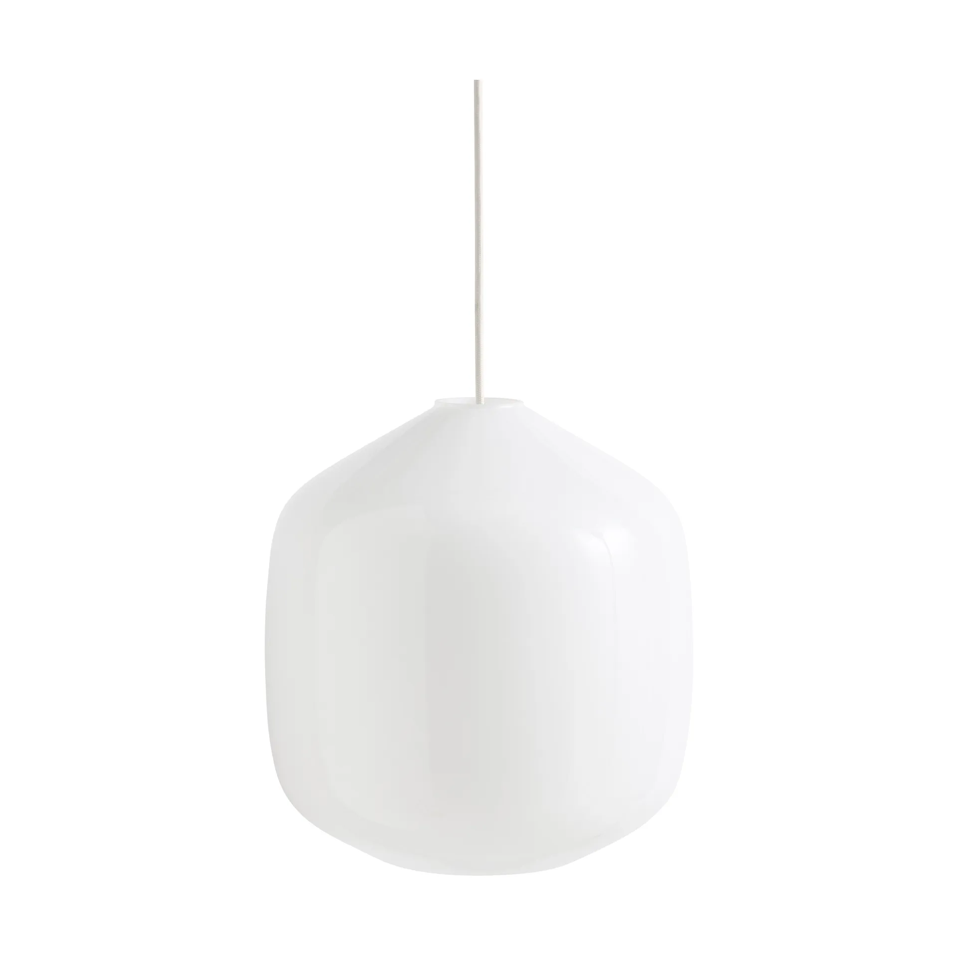Buoy pendant lamp Ø30 cm, Opal glass-clay white HAY