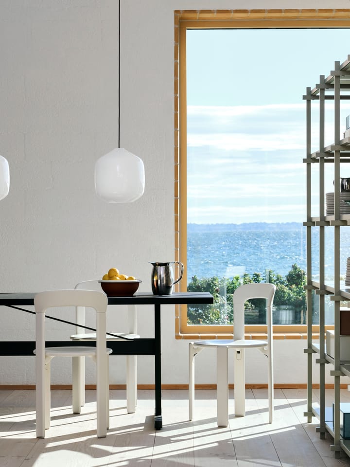 Buoy pendant lamp Ø30 cm, Opal glass-clay white HAY
