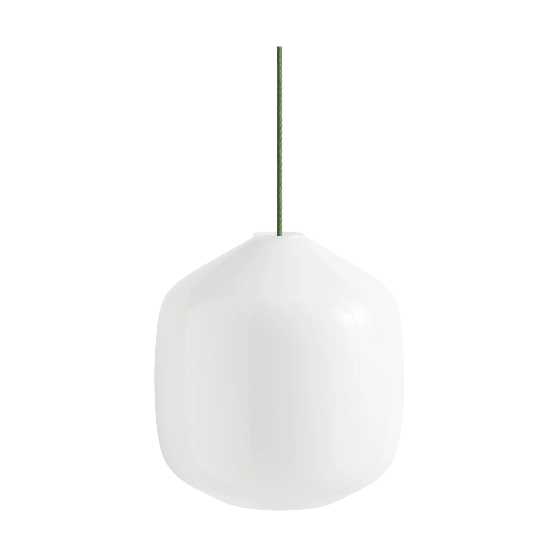 Buoy pendant lamp Ø30 cm, Opal glass-garden green HAY