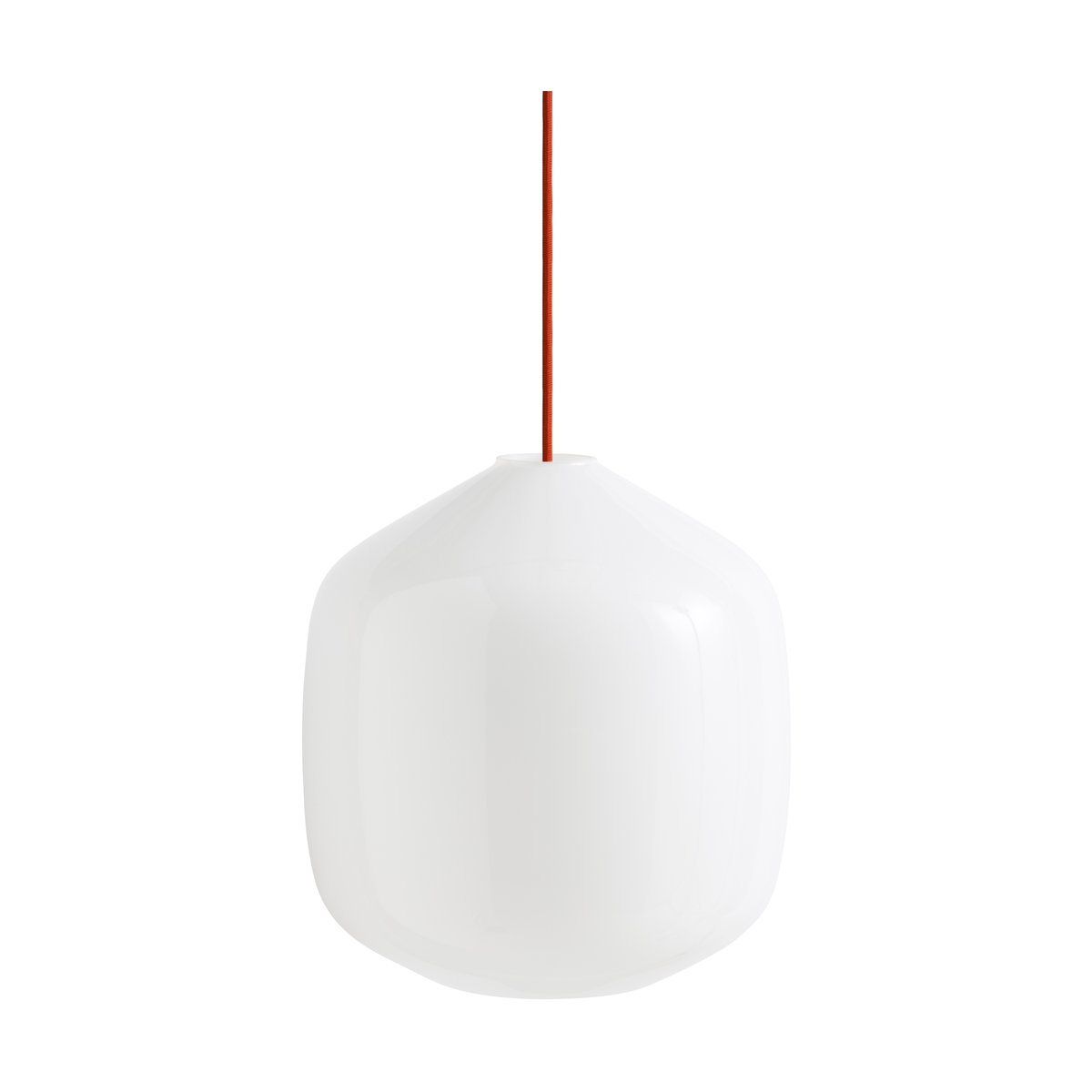 HAY Buoy pendant lamp o30 cm Opal glass-rusty red | Scandinavian Design | Pendant lamps | White