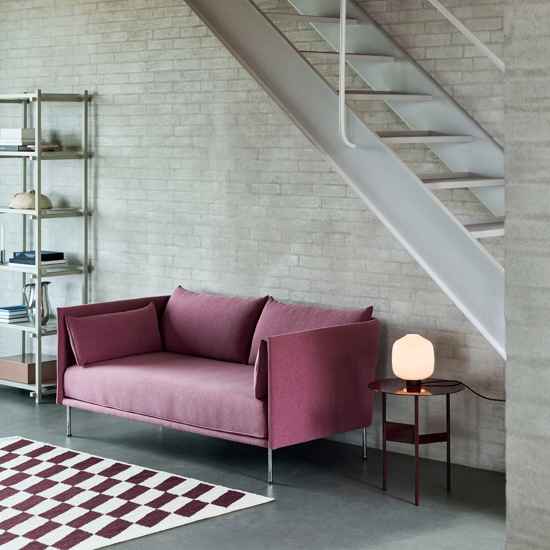 Buoy table lamp Ø20 cm, Opal glass-soft black HAY