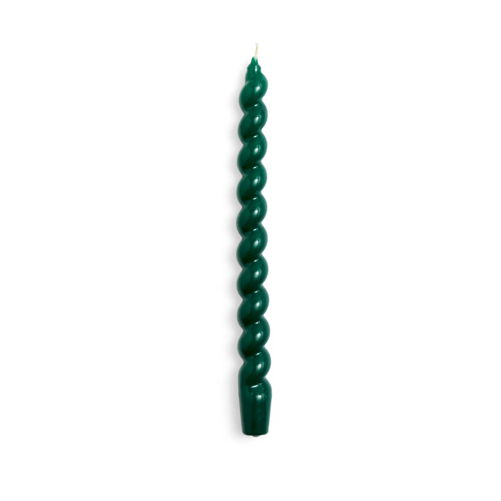 Candle Long Spiral candle, Green HAY