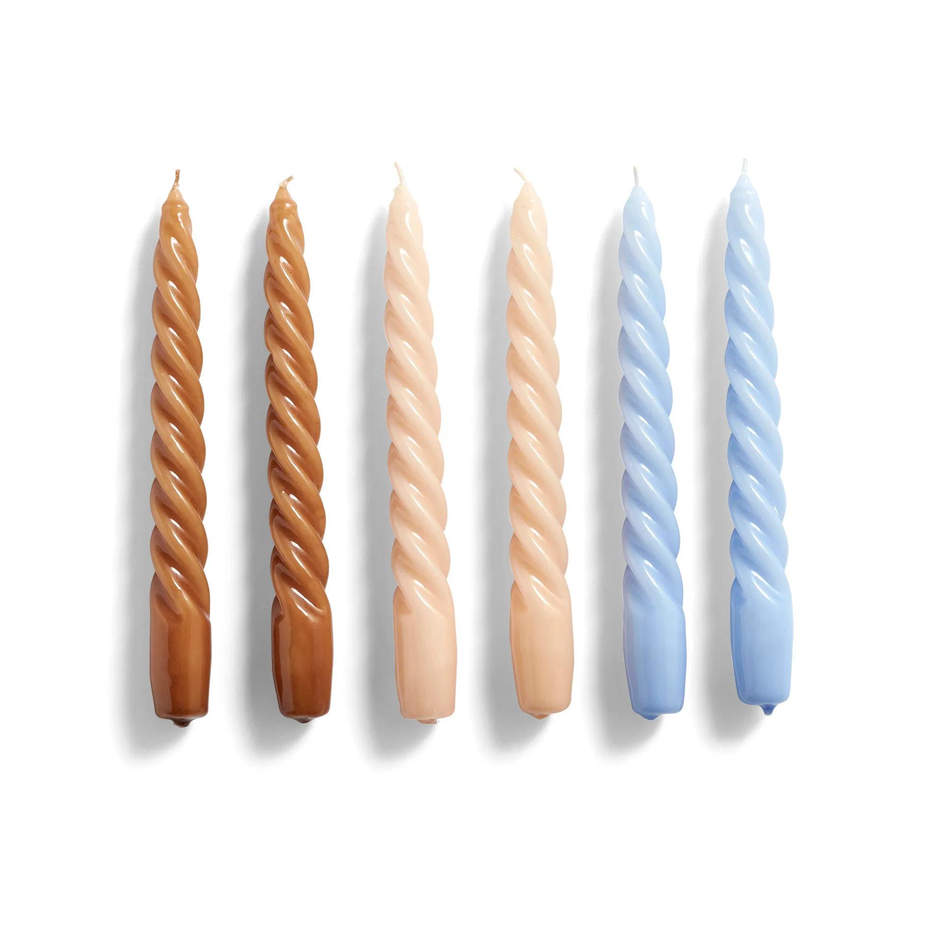 Candle Twist candle 6-pack, caramel-peach-lavender HAY