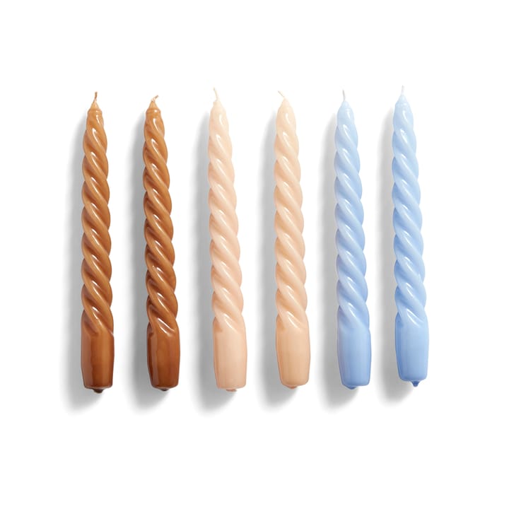 Candle Twist candle 6-pack - caramel-peach-lavender - HAY