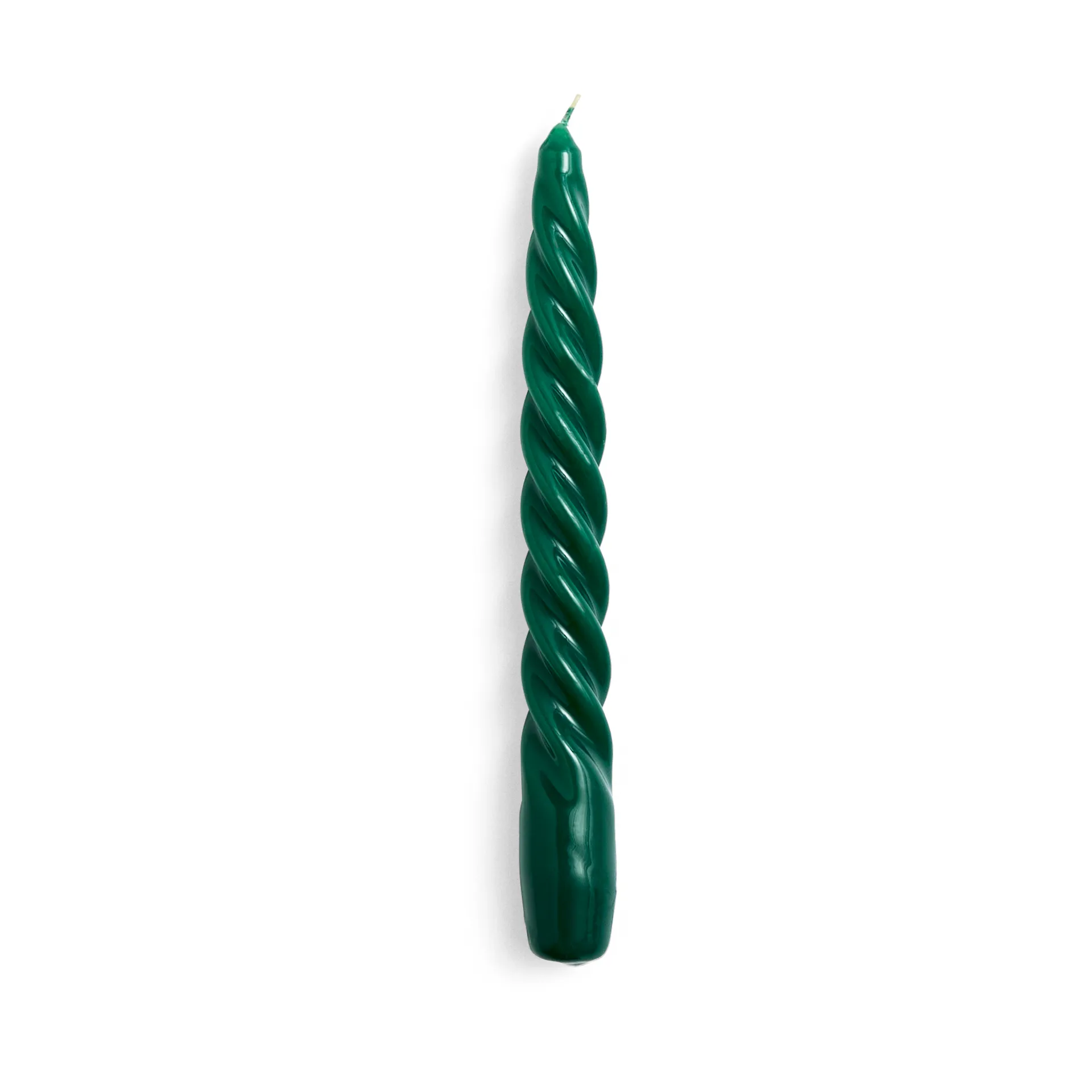Candle Twist candle, Green HAY