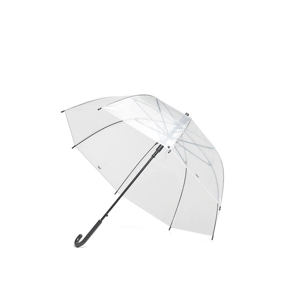 HAY Canopy umbrella Clear, black aluminium handle | Scandinavian Design | Umbrella stands | Transparent