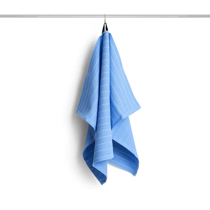 Canteen cotton kitchen towel 52x80 cm - Sky blue pinstripe - HAY