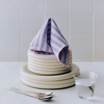 Canteen dishcloths 31x31 cm 2-pack - Sky blue-pink mix - HAY