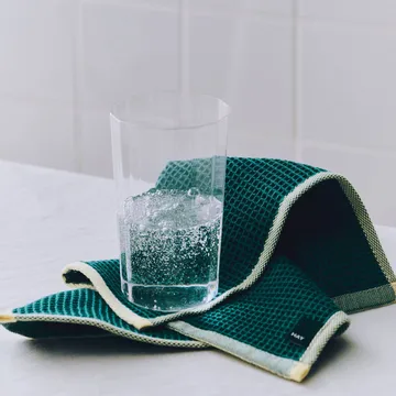 Canteen dishcloths 31x31 cm 2-pack - Yellow-green mix - HAY