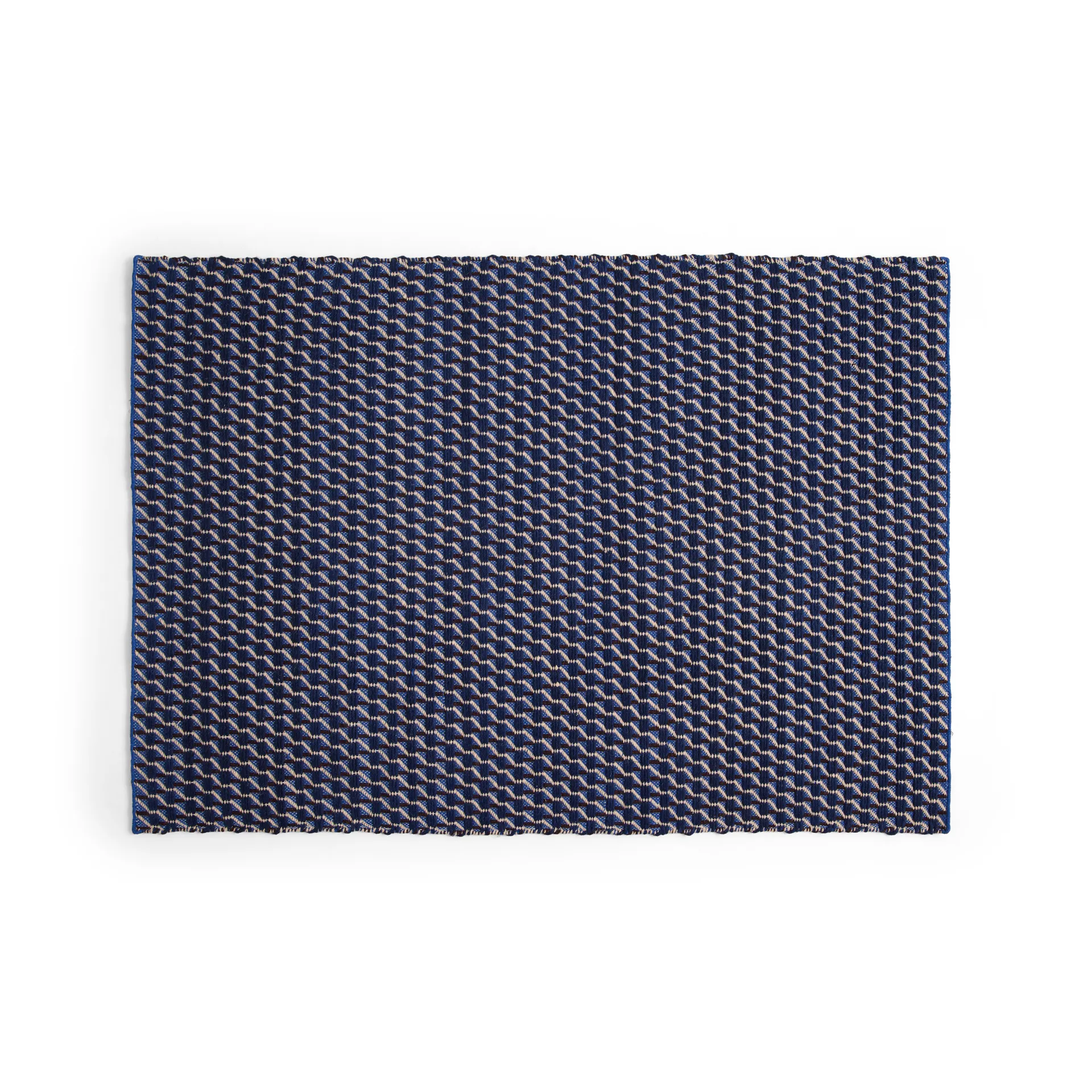 Channel rug, Blue-white 140x200 cm HAY