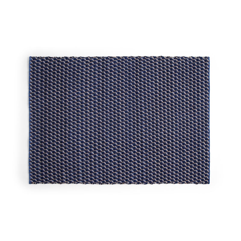 HAY - Channel Rug 140x200 Blue/White