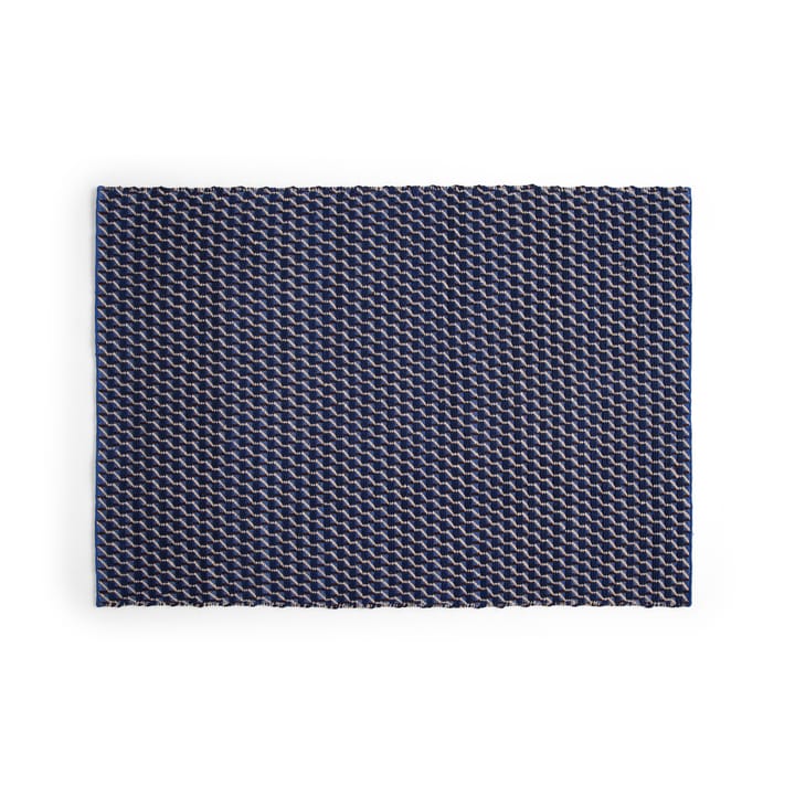 Channel rug - Blue-white 50x80 cm - HAY