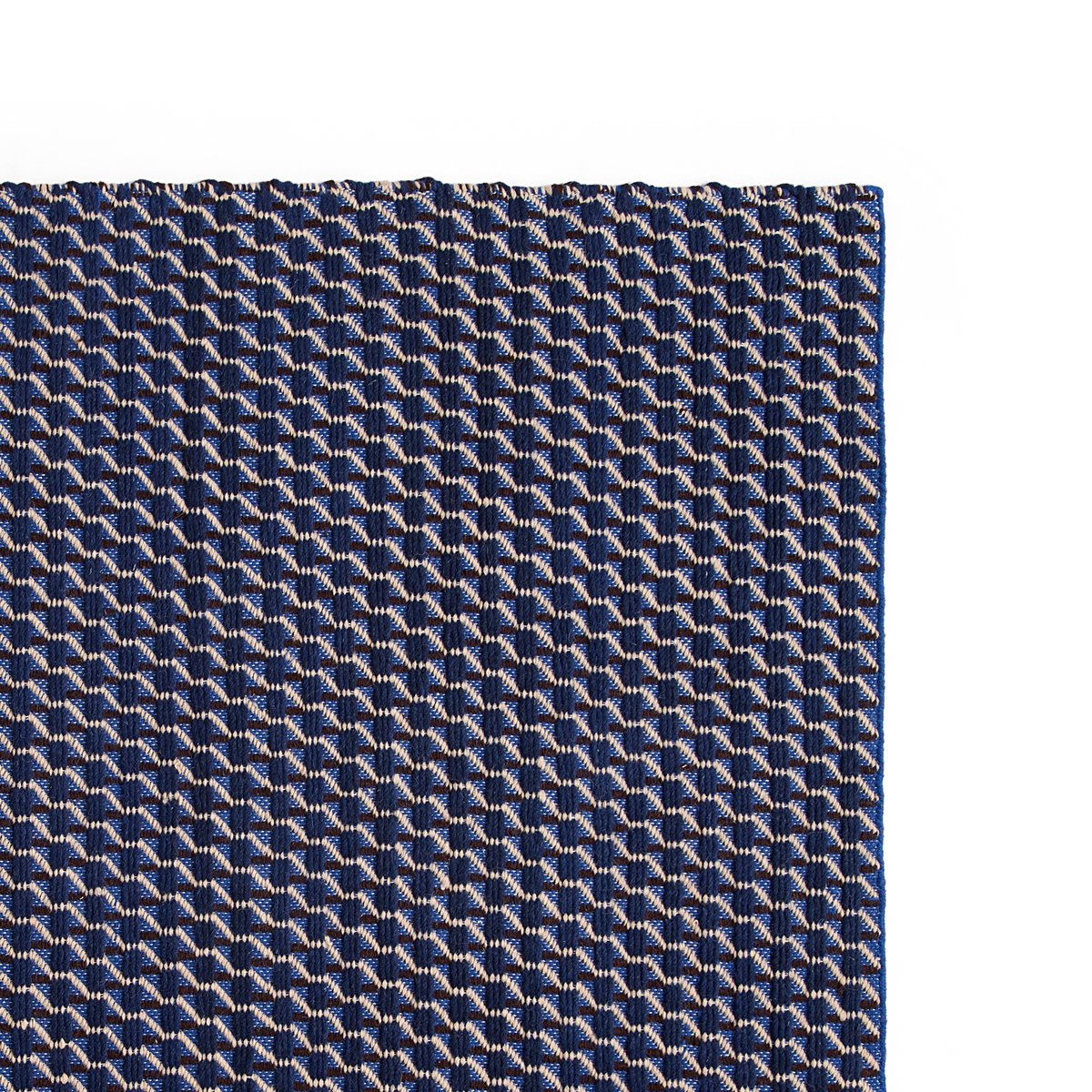 HAY Channel rug Blue-white 60x200 cm | Scandinavian Design | Wool rugs | Blue