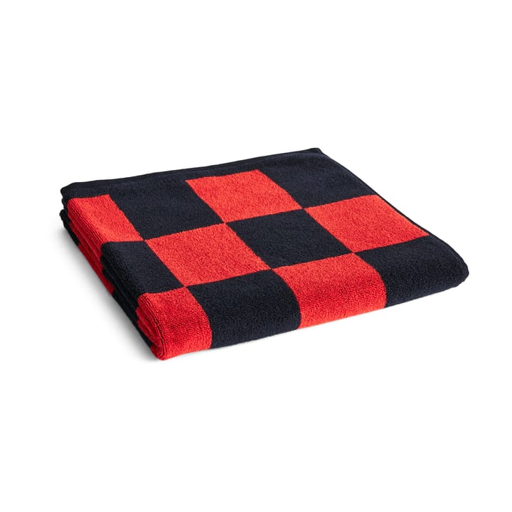Check bath towel 70x136 cm, Poppy red HAY