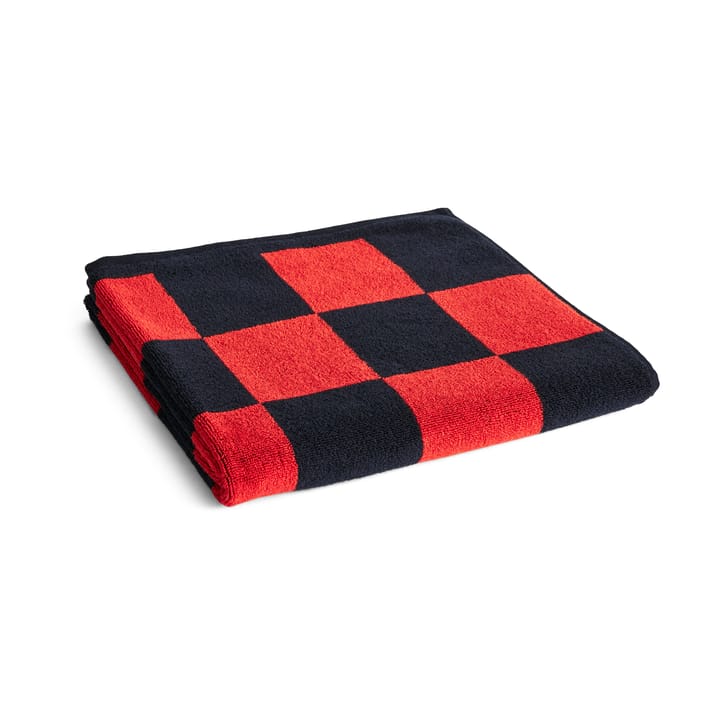 Check bath towel 70x136 cm - Poppy red - HAY