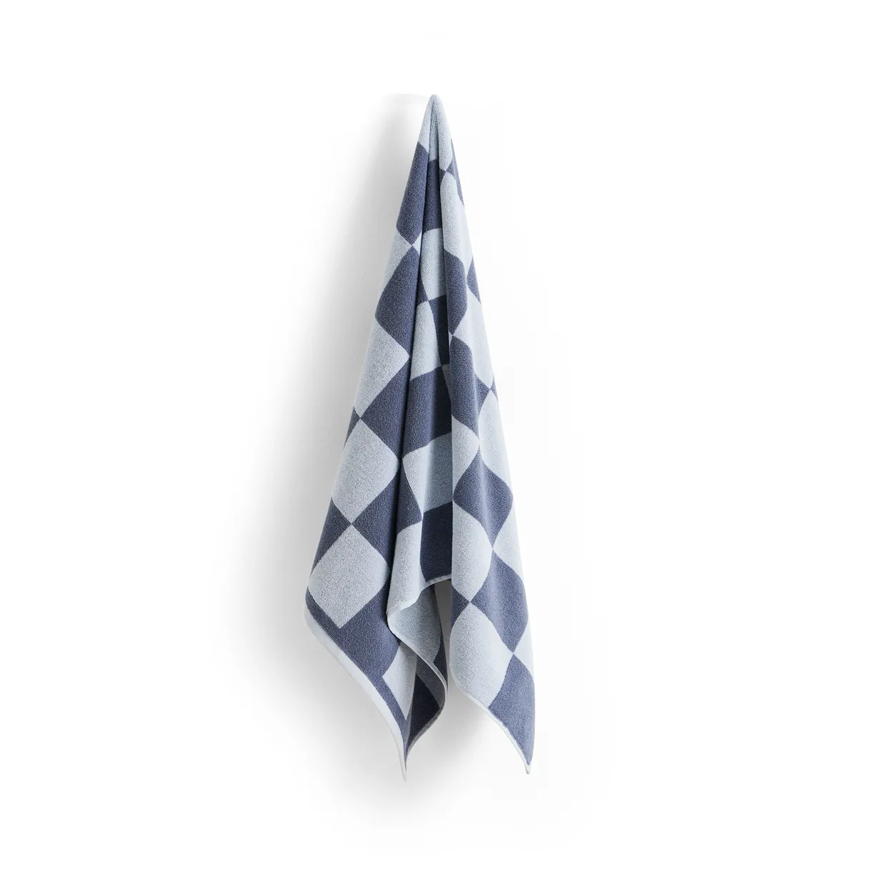 HAY Check bath towel 70x136 cm Steel blue | Scandinavian Design | Bath towels | Blue