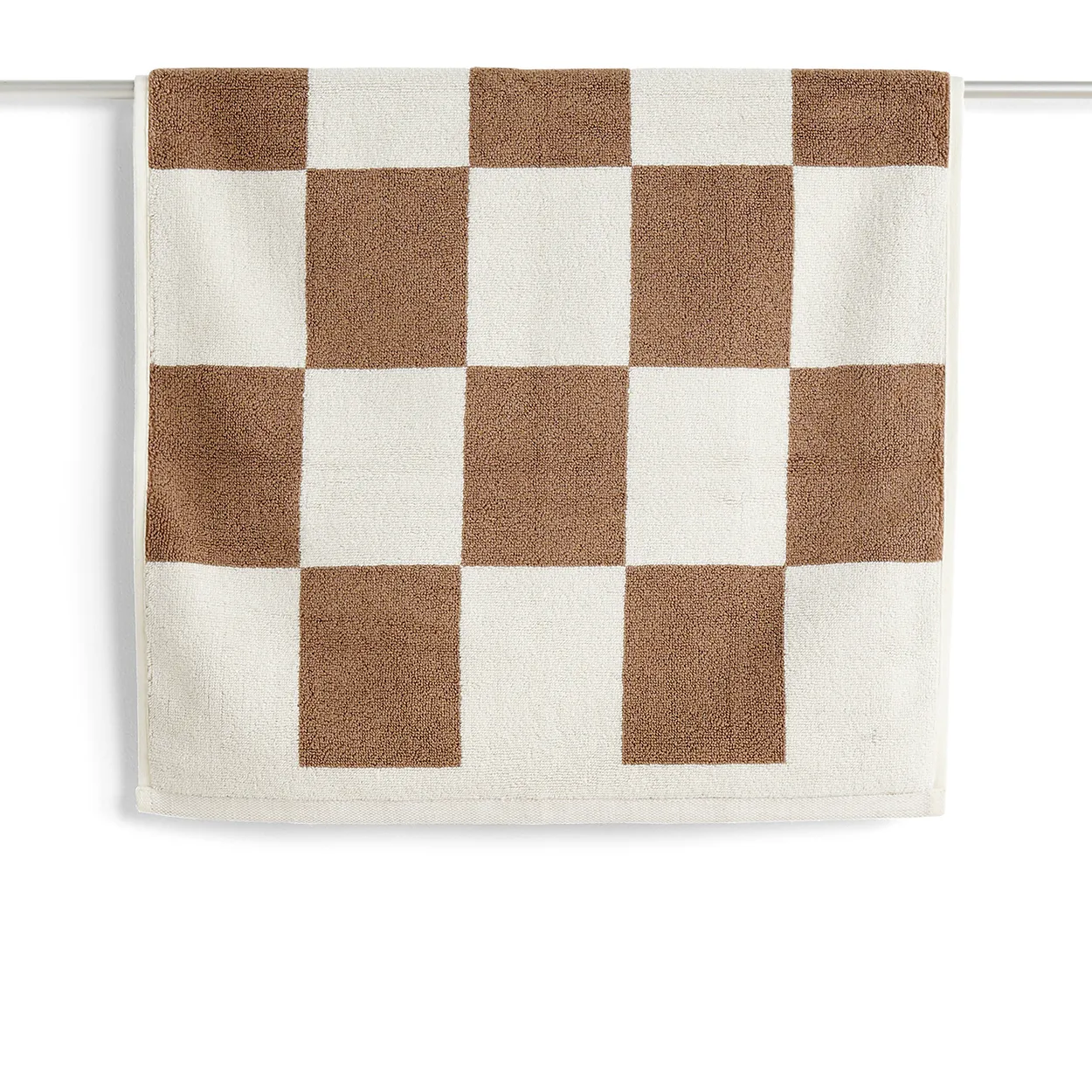 HAY Check bathroom rug 50x90 cm Cappuccino | Scandinavian Design | Bath mats | Brown